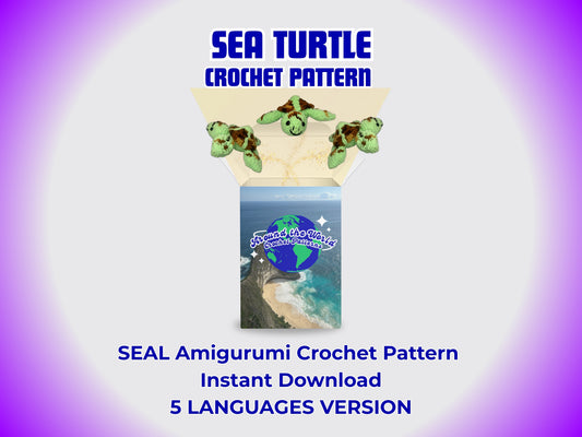 Sea Turtle Amigurumi Crochet Pattern - Easy PDF for Beginners