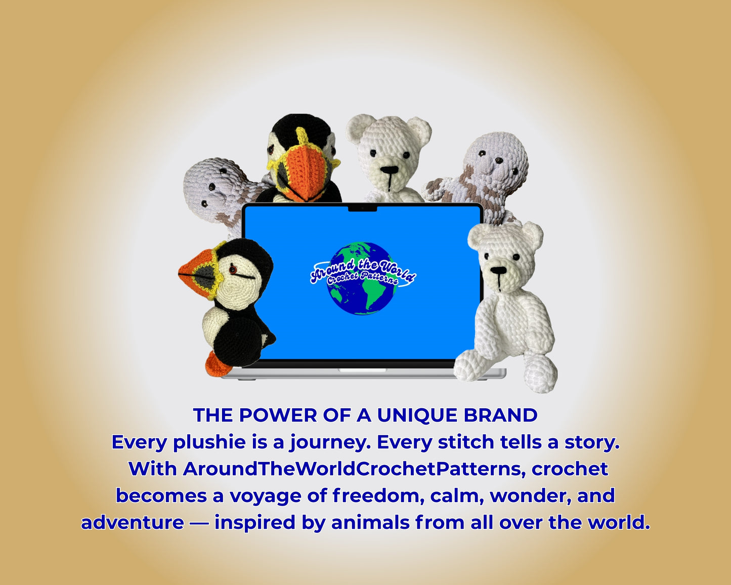 MEGA ARCTIC BUNDLE: 3 CROCHET PATTERNS: PUFFIN, POLAR BEAR AND SEAL + EBOOK Your Passport to Crochet: A Beginner’s Journey with Around the World Patterns