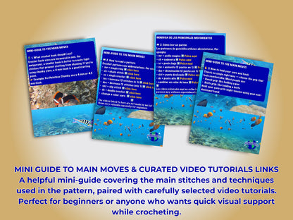MEGA INDONESIAN BUNDLE: 3 CROCHET PATTERNS: MONKEY, SEA TURTLE AND CLOWN FISH + EBOOK Your Passport to Crochet: A Beginner’s Journey with Around the World Patterns
