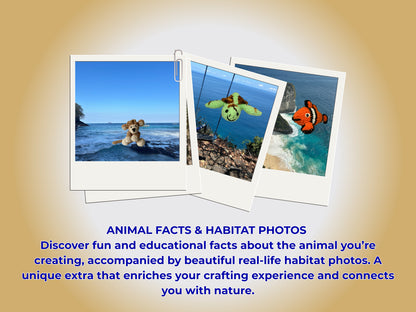 MEGA INDONESIAN BUNDLE: 3 CROCHET PATTERNS: MONKEY, SEA TURTLE AND CLOWN FISH + EBOOK Your Passport to Crochet: A Beginner’s Journey with Around the World Patterns