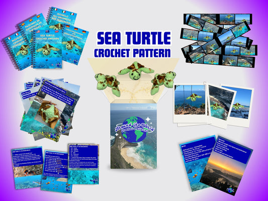 Sea Turtle Amigurumi Crochet Pattern - Easy PDF for Beginners