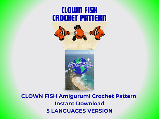Clown Fish Amigurumi Crochet Pattern - Easy PDF for Beginners