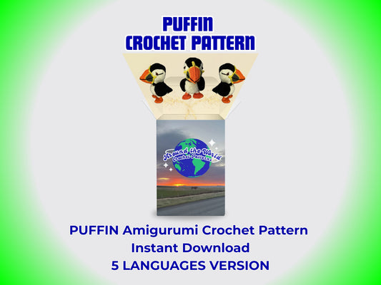 Puffin Amigurumi Crochet Pattern - Easy PDF for Beginners