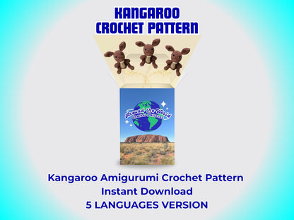 Kangaroo Amigurumi Crochet Pattern - Easy PDF for Beginners