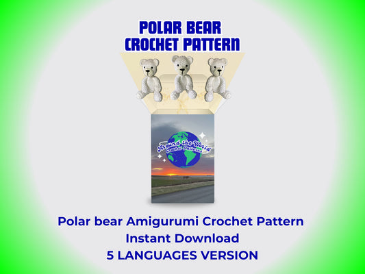Polar Bear Amigurumi Crochet Pattern - Easy PDF for Beginners