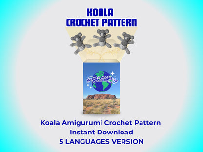 Koala Amigurumi Crochet Pattern - Easy PDF for Beginners