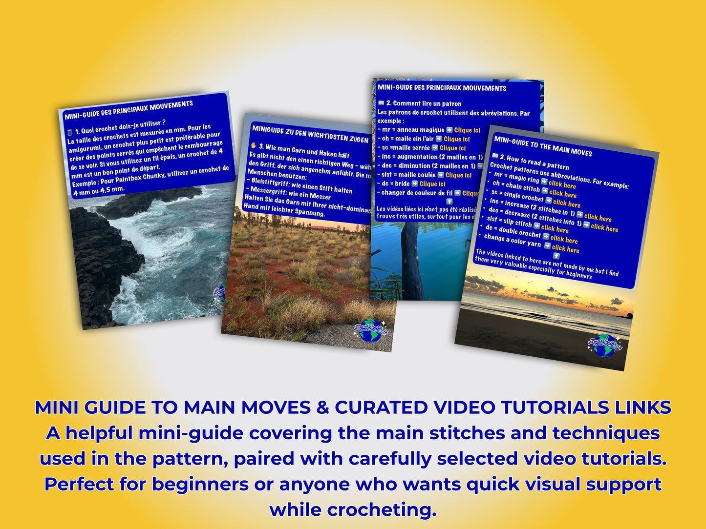 AUSTRALIAN BUNDLE 3 CROCHET PATTERNS: KANGAROO, PLATYPUS AND KOALA