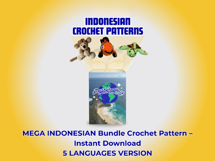 Indonesian Animals Crochet Bundle - 3 Amigurumi Patterns
