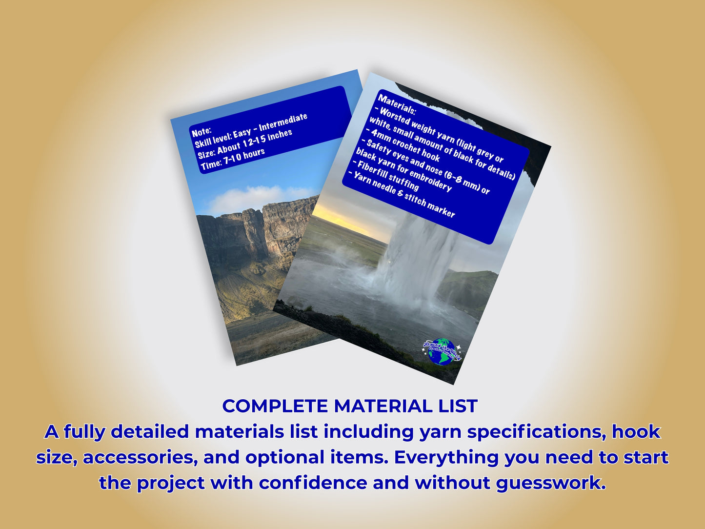 MEGA ARCTIC BUNDLE: 3 CROCHET PATTERNS: PUFFIN, POLAR BEAR AND SEAL + EBOOK Your Passport to Crochet: A Beginner’s Journey with Around the World Patterns