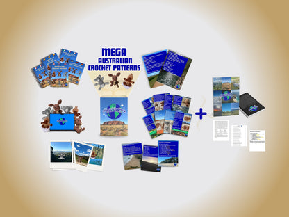 Mega Australian Crochet Bundle - 3 Patterns + Beginner's Ebook