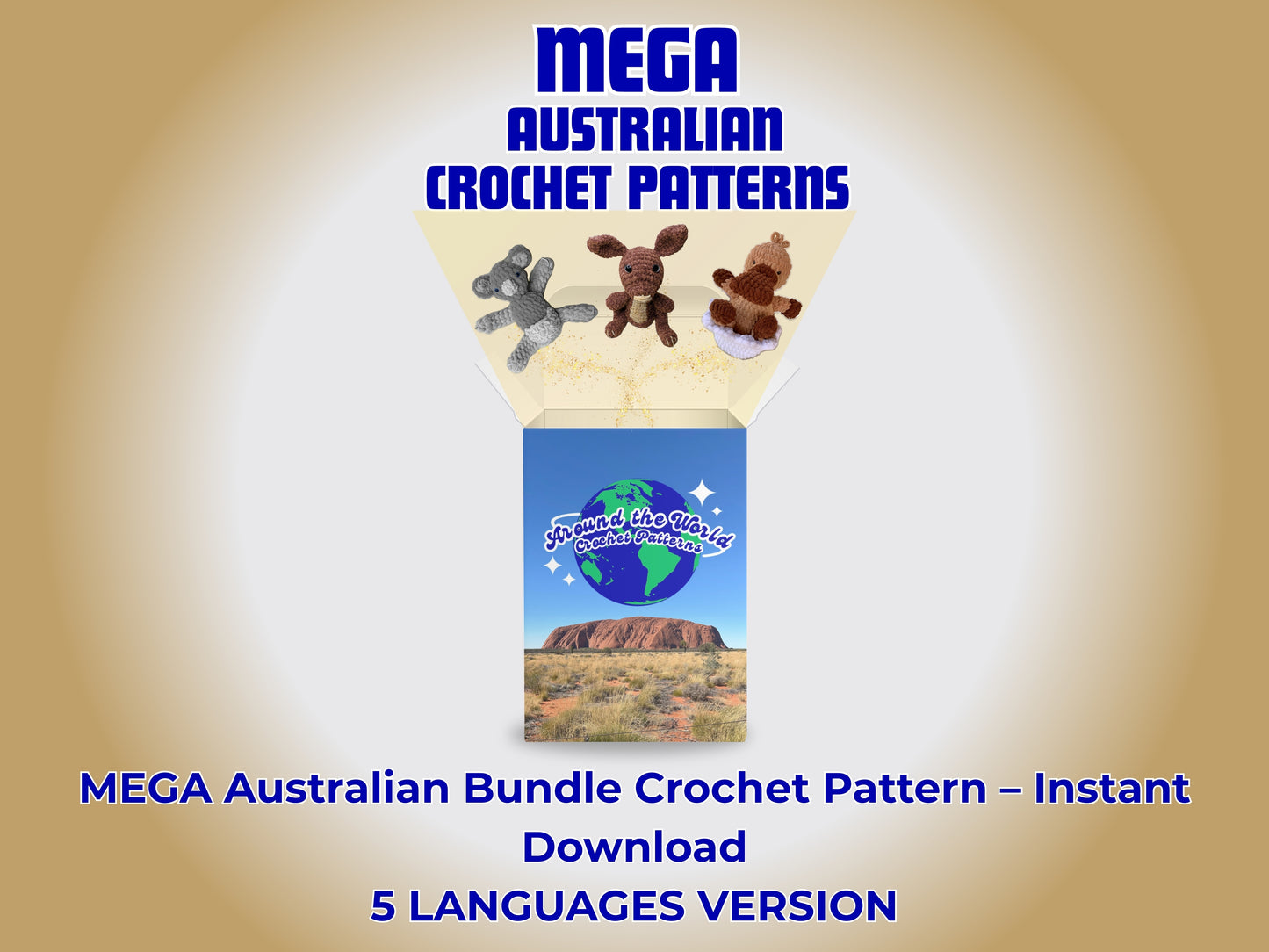 Mega Australian Crochet Bundle - 3 Patterns + Beginner's Ebook
